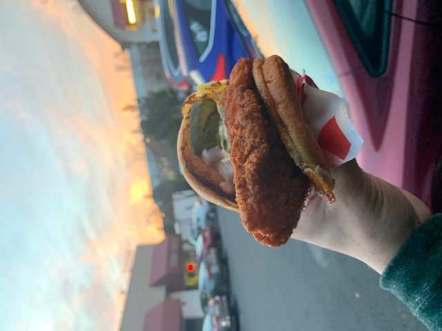 Spicy chicken sandwhich